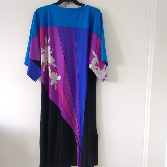 Vintage 70s daydress napdress housedress caftan - Picture 2 of 9